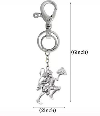 ShopTop Flying hanuman with Hook M1 AZX Key Chain