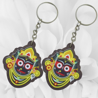 Jagannath World key-ring-jaga-wood-set-2-0Q Key Chain