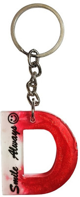 IG Crafter Ultra Shiny Handmade Smile Always D Alphabet Key Chain