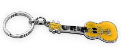 ONRR Collections yellow musical guitar keychain metal keychain keyring Key Chain