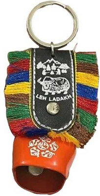 Kopal Leh & Ladakh Flag Leather Keychain Key Chain
