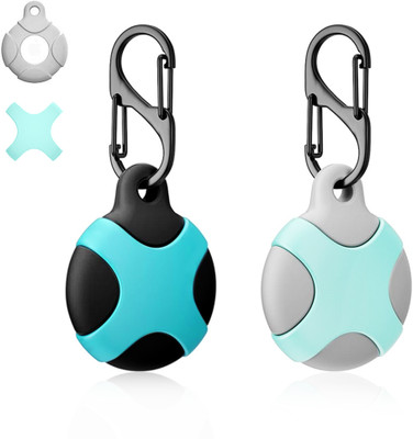 ZITRONIX 2 Packs Airtag Keychain for Apple Airtag Holder, Anti-lost Airtag Case Key Chain