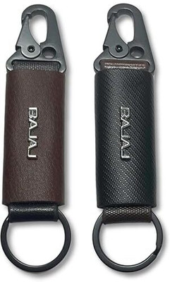 VS Club PACK OF 2 BAJAJ HOOK Keychain| Vegan Leather Key Chain