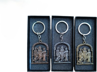 MYV Combo Of Ram Darbar Metal Keychain (Pack Of 3) Key Chain