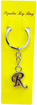AMANVANI Alphabet Letter R LOGO metal Keychains Key Chain
