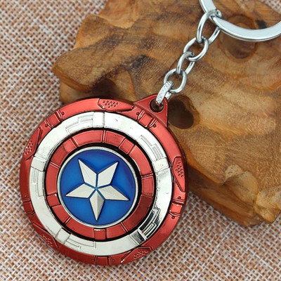 Jainsburys Captain America Shield Rotating Keychain best quality keychain Key Chain