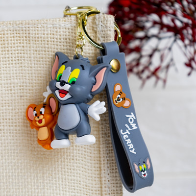 Artbizz Set of 2 Tom and Jerry Perfect for Couples | for Girls | Couple Cartoon Keychain Key Chain
