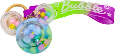 Nivu Water Glitter Keychain with Bubble Strap Key Chain
