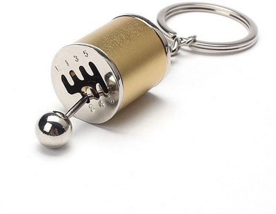SHRI JI Car Speed Manual Gearbox Keychain Golden Key Chain