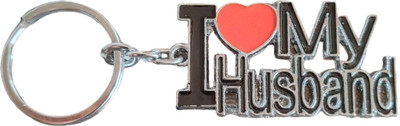 csp keychain i love my husband black key chain Key Chain