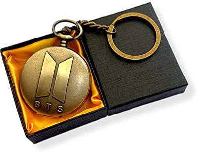 gtrp Unisex Antique Key chains Pocket Watch Keychain New Bts Key Chain