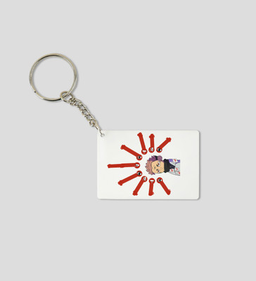Rushaan Monster Itadori, Printed KeyChain ( PACK OF 2 ) Key Chain