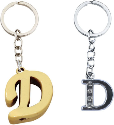 BLESSINGS Set Of 2 D Letter Key Chain