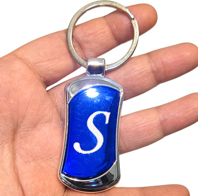 Funfob S alphabet Metal Keychain with hook for bike & car collectible Key Chain