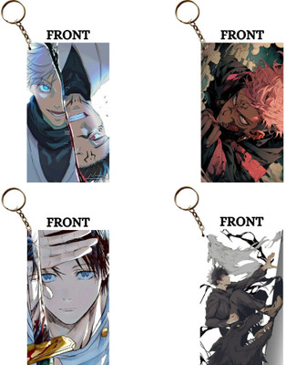 Hariyaali Enterprises LLP Jujutsu Kaisen GOJO SUKUNA YUTA MEGUMI Unique Style 4 pcs Combo Key Chain
