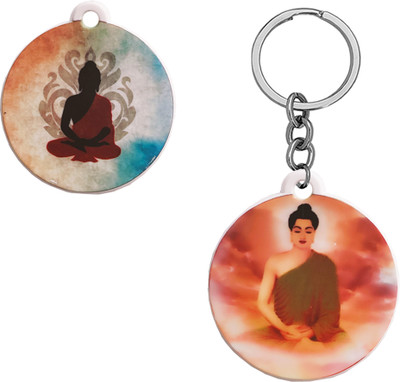 Sullery Religious Lord Gautam Buddha Polymer Keychain SulleryKeyP36 Key Chain