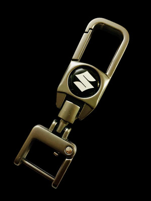 gtrp Metal Keychain Side Logo Keychain Premium and Stylish Design | Black Color 11 Key Chain