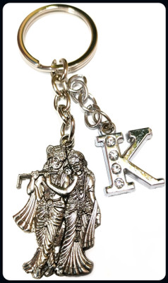 Meeko.com Radha Krishna with K Letter Key Chain 01dk-A Key Chain