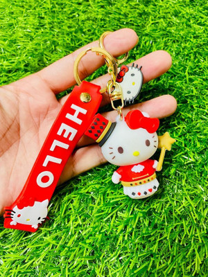 BBG NEW_Attractive Hello Kitty best deisgn strap charm keychain with hook Key Chain