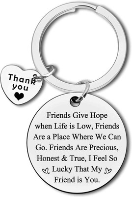 M Men Style Friends Give Hope Gifts for Her - Bestie Birthday Friendship Keychain Skey202492 Key Chain