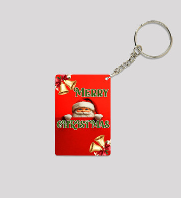 Special Trend Hub Warm Wishes From Santa’s Corner Printed Keychain Pack of 2 Key Chain