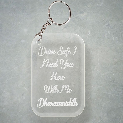 SY Gifts D2 Drive Safe Keychain With Dharamnishth Name Key Chain