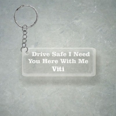 SY Gifts Drive SafeDesign With Viti Name Key Chain