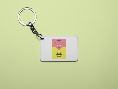 Rushaan Sinestro - Printed acrylic animated Keychain(Pack Of 2) Key Chain