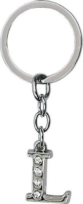 SBE Collections Alphabet Letter Keychain - L Letter Metal Key Ring for Car, Bike, House & Office Key Chain