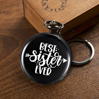 GT Gala Time Pocket watch keyachain Creative Rakshabandan Gift (Unique Gift) Best Sister Ever Key Chain