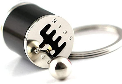 ELIE INDIA Shifter Gear 6 Speed, Mini Car Stick Knob Keyring Gearbox Creative Car Key Chain Key Chain