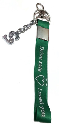 Meeko.com S letter with Drive Safe Tag key chain 0s Key Chain