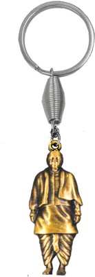 AFH Sardar Vallabhbhai Patel Statue of Unity Bronze Keychain for Men and Women Key Chain