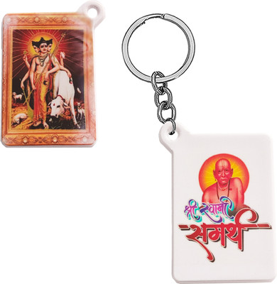 M Men Style Religious Shri Swami Samarth Polymer Keychain SkeyP52 Key Chain