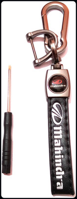 BBG BBG_Key chains for Mahindra Remote hook leather Mahindra Key Chain-A Key Chain
