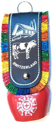 ShopTop DDLJ Bell Swiss Cow Bell Keychain Keyring for Home & Car Hanging Key Chain