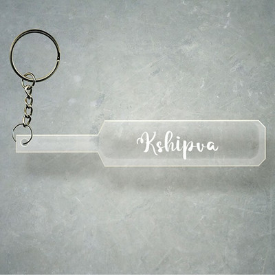 SY Gifts Cricket Bat Logo Design With Kshipva Name Key Chain
