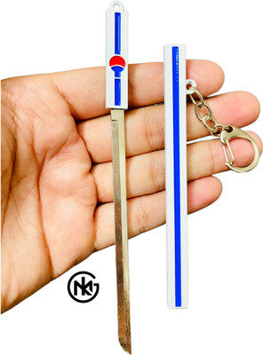 GKM Anime Unsharped Samurai Katana Keychain & Scabbard zoro Demon Slayer (Type - 36) Key Chain