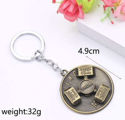 Jainsburys keychain Thor hammer rotating keychain Key Chain
