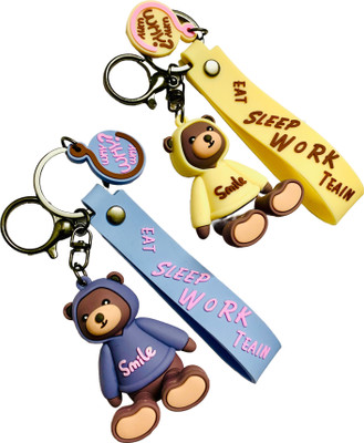 BBG NEW_Bike Panda Keychain bear keychain for men Key Chain