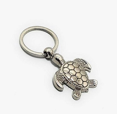 ONRR Collections silver metal turtle feng-shui keychain keyring Key Chain