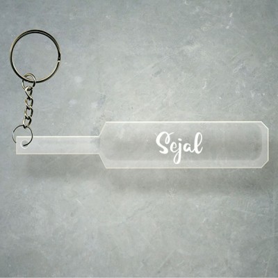 SY Gifts Cricket Bat Logo Design With Sejal Name Key Chain