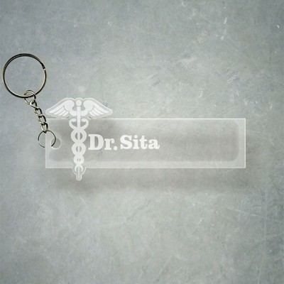 SY Gifts Doctor Logo Desigh With Sita Name Key Chain