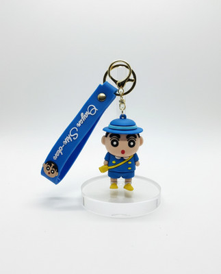 ESSENZA Crayon Shin-chan Premium Silicone Keychain Collectible Anime Figure Gift Bag Key Key Chain