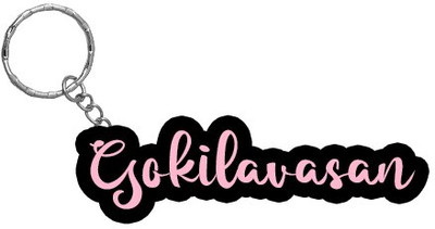 SY Gifts BPK Gokilavasan Name Keychain Key Chain