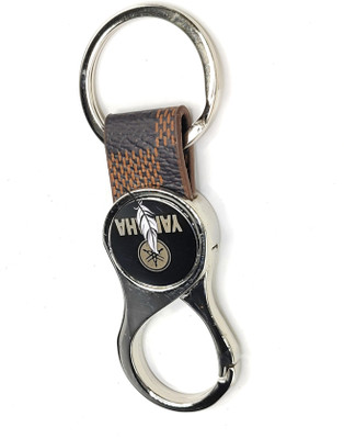 Jdp Novelty Round Shape Leather Metal Keychain for Bike. Key Chain