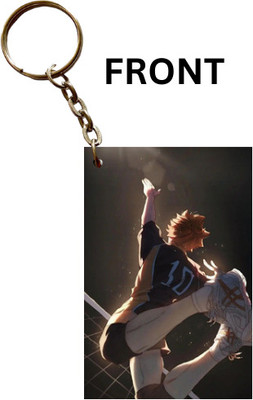Hariyaali Enterprises LLP Haikyu Jumping SHOYO HINATA Key Chain