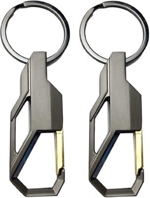 NAXIS COSMIQE New Car Key Chain Key Ring , Black Key Chain ( Pack of 2 ) Key Chain