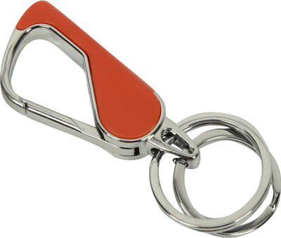 Taskin Premium Double Ring Metal Hook Holder Anti Rust Car/Bike/Home/Office Key Chain Key Chain