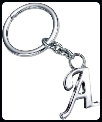 gtrp Keychain-Letter Stainless Steel Alphabet A Pendant Key chains Unisex Key Chain